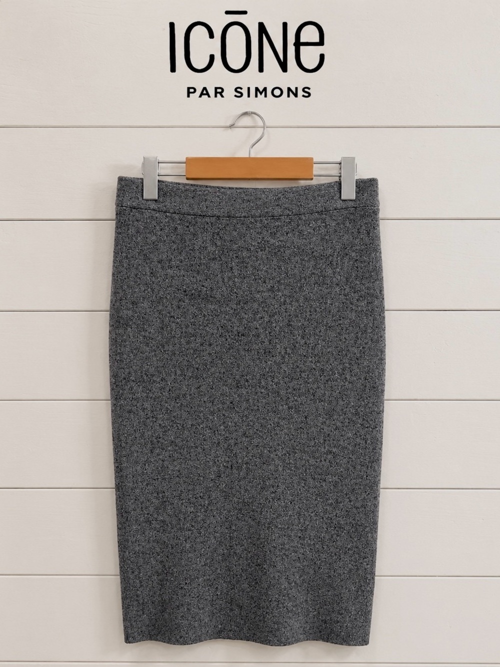 ICÔNE – Stretch Knit Skirt M/M gray